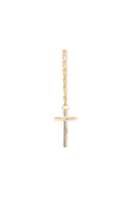 CRISTO MED. HEXAGONAL CON CADENA RAYADO