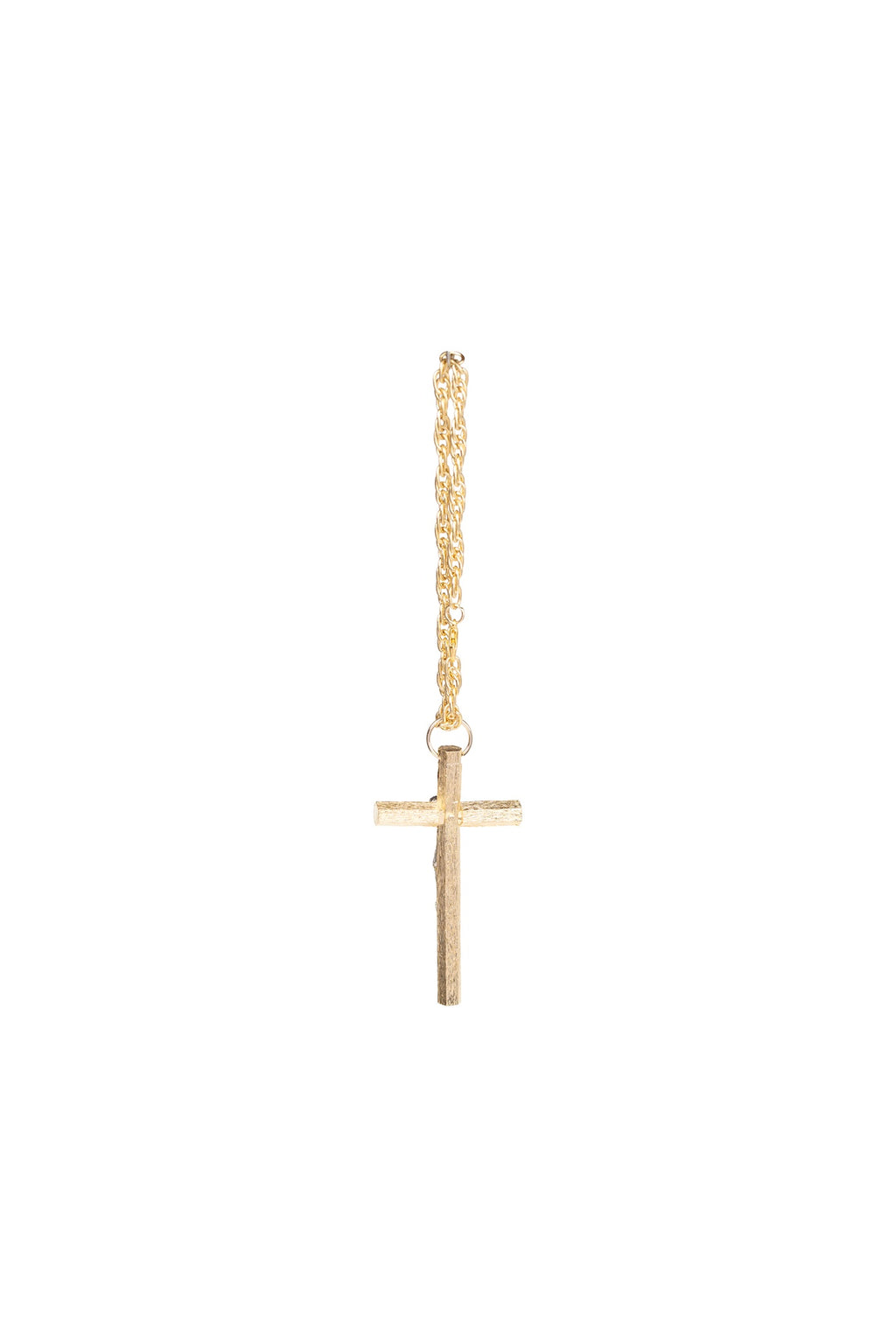 CRISTO MED. HEXAGONAL CON CADENA RAYADO