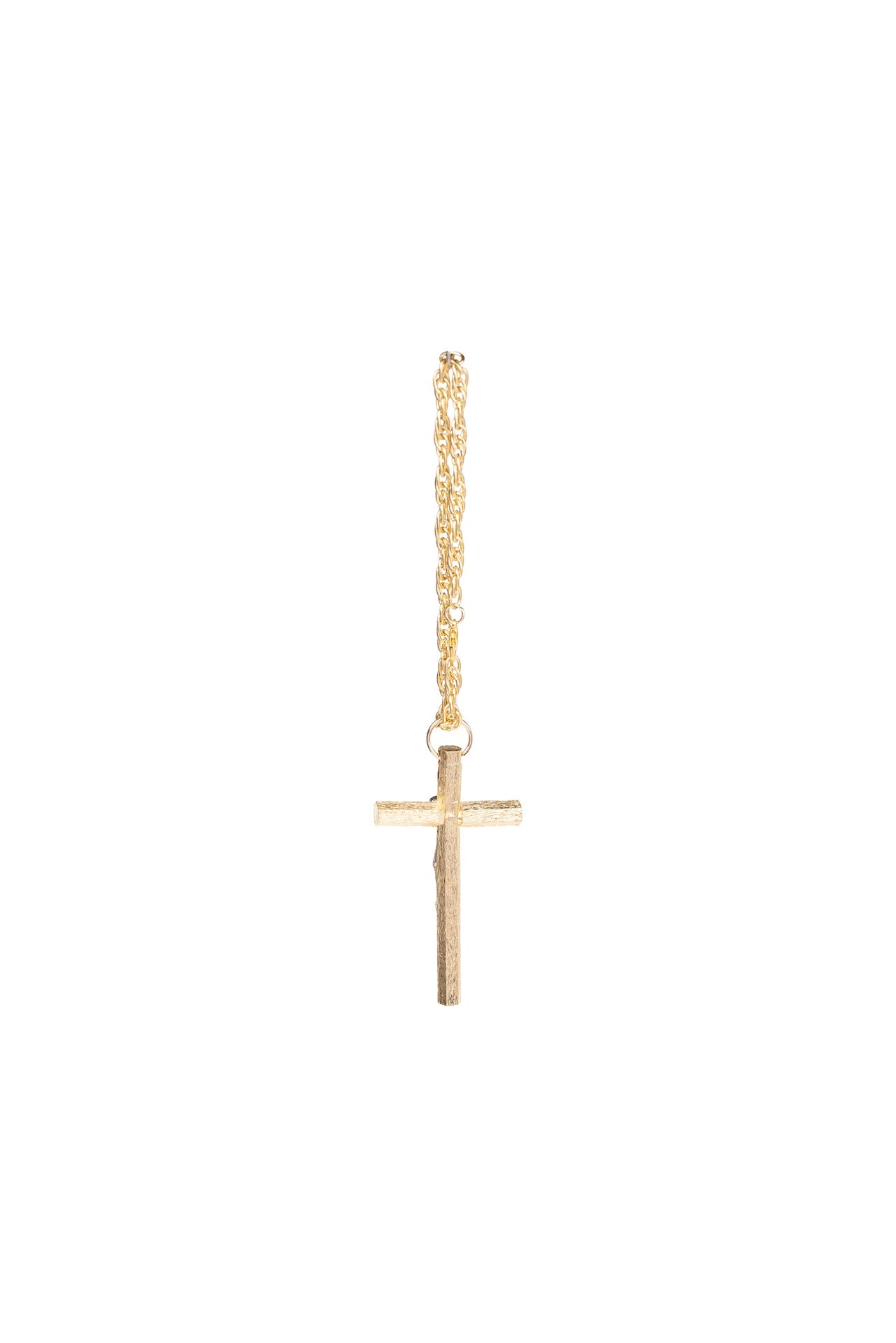 CRISTO MED. HEXAGONAL CON CADENA RAYADO