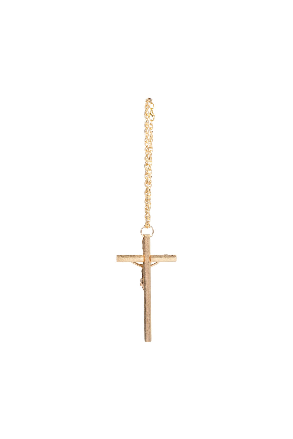 CRISTO HEXAGONAL CON CADENA RAYADO
