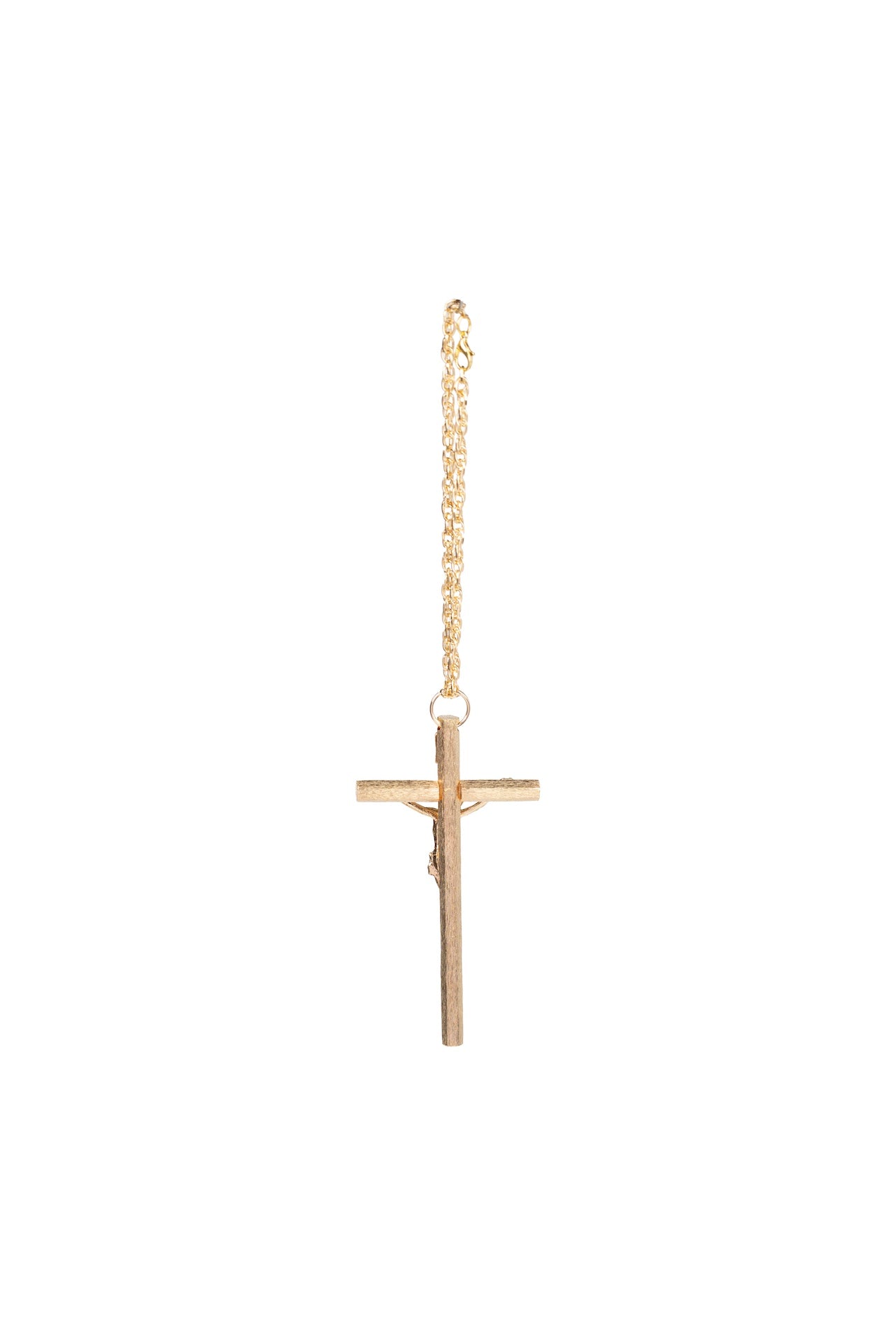 CRISTO HEXAGONAL CON CADENA RAYADO