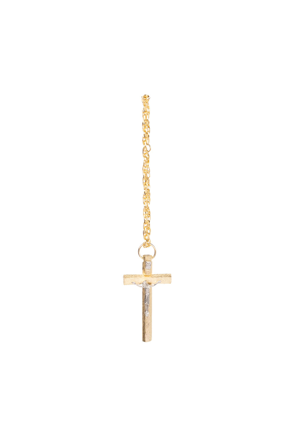 CRISTO CHICO HEXAGONAL CON CADENA RAYADO