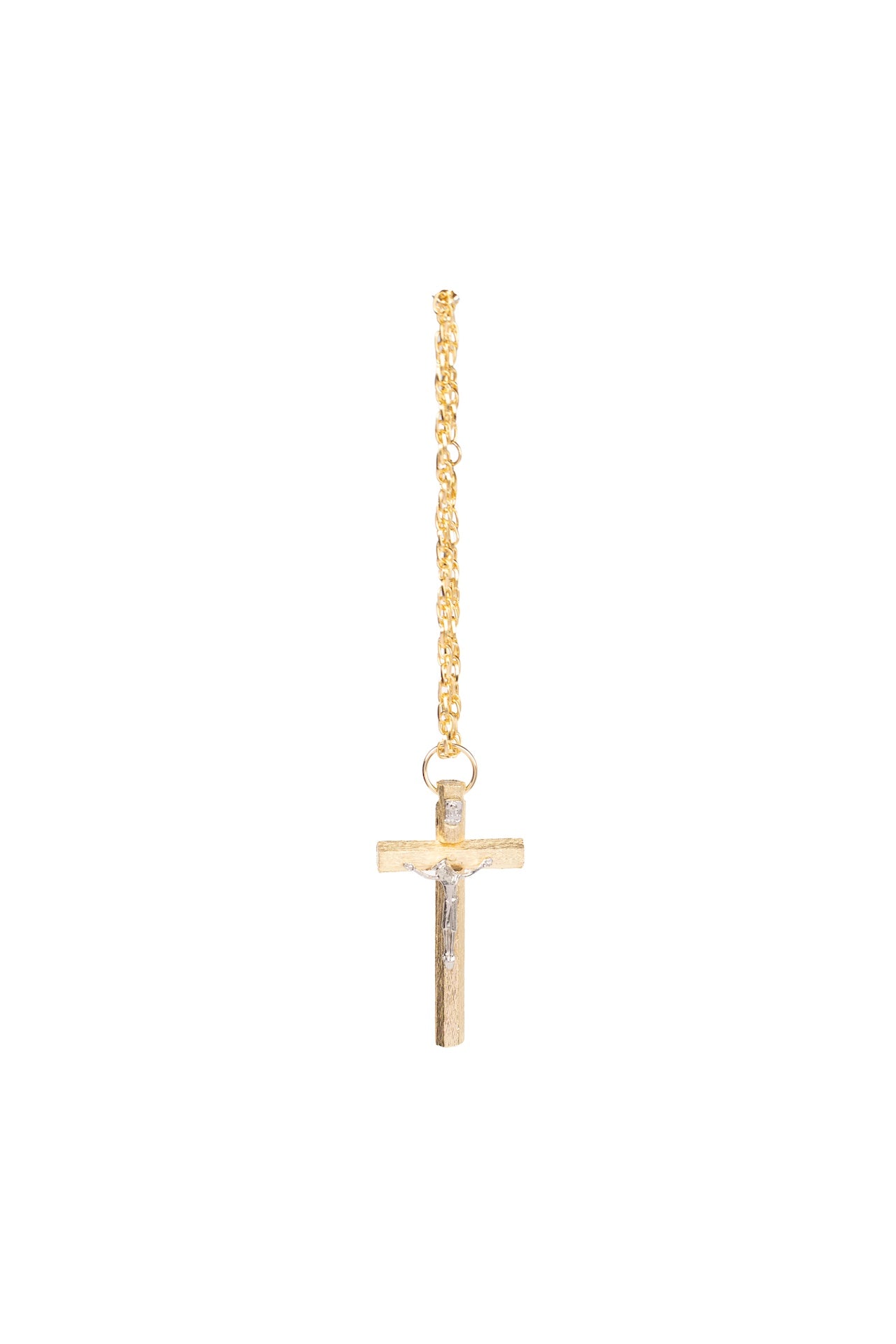 CRISTO CHICO HEXAGONAL CON CADENA RAYADO