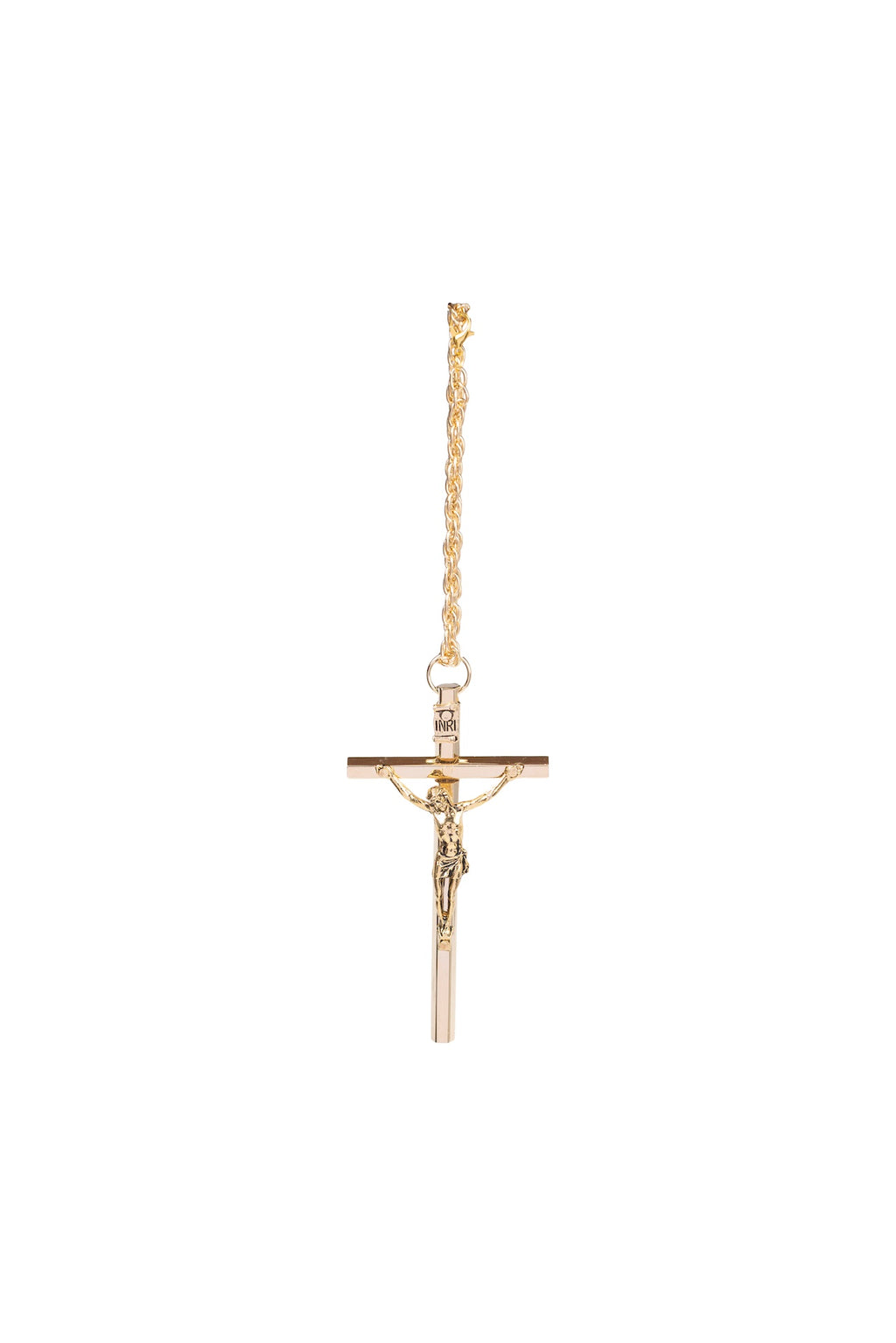 CRISTO HEXAGONAL CON CADENA LISO