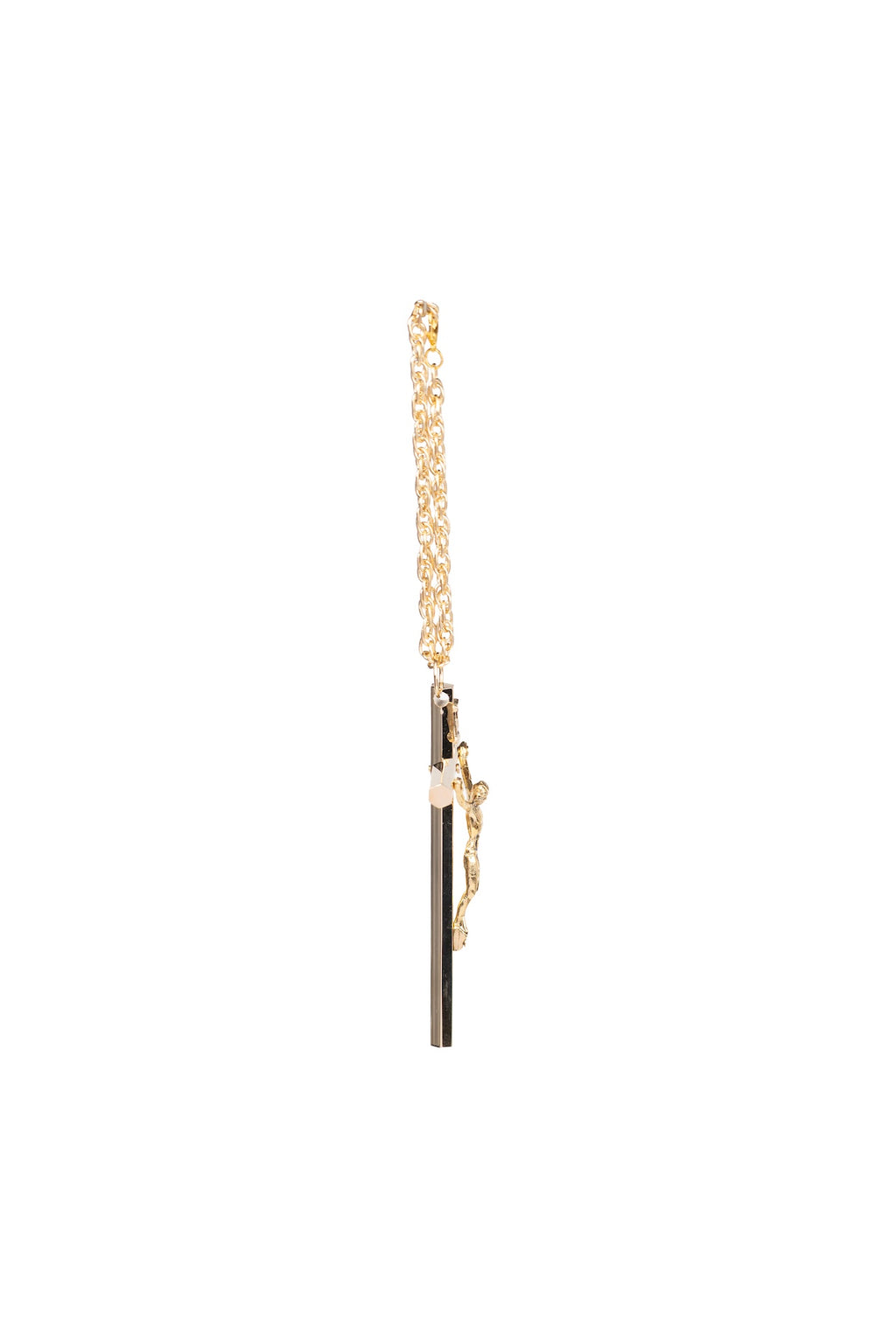CRISTO HEXAGONAL CON CADENA LISO