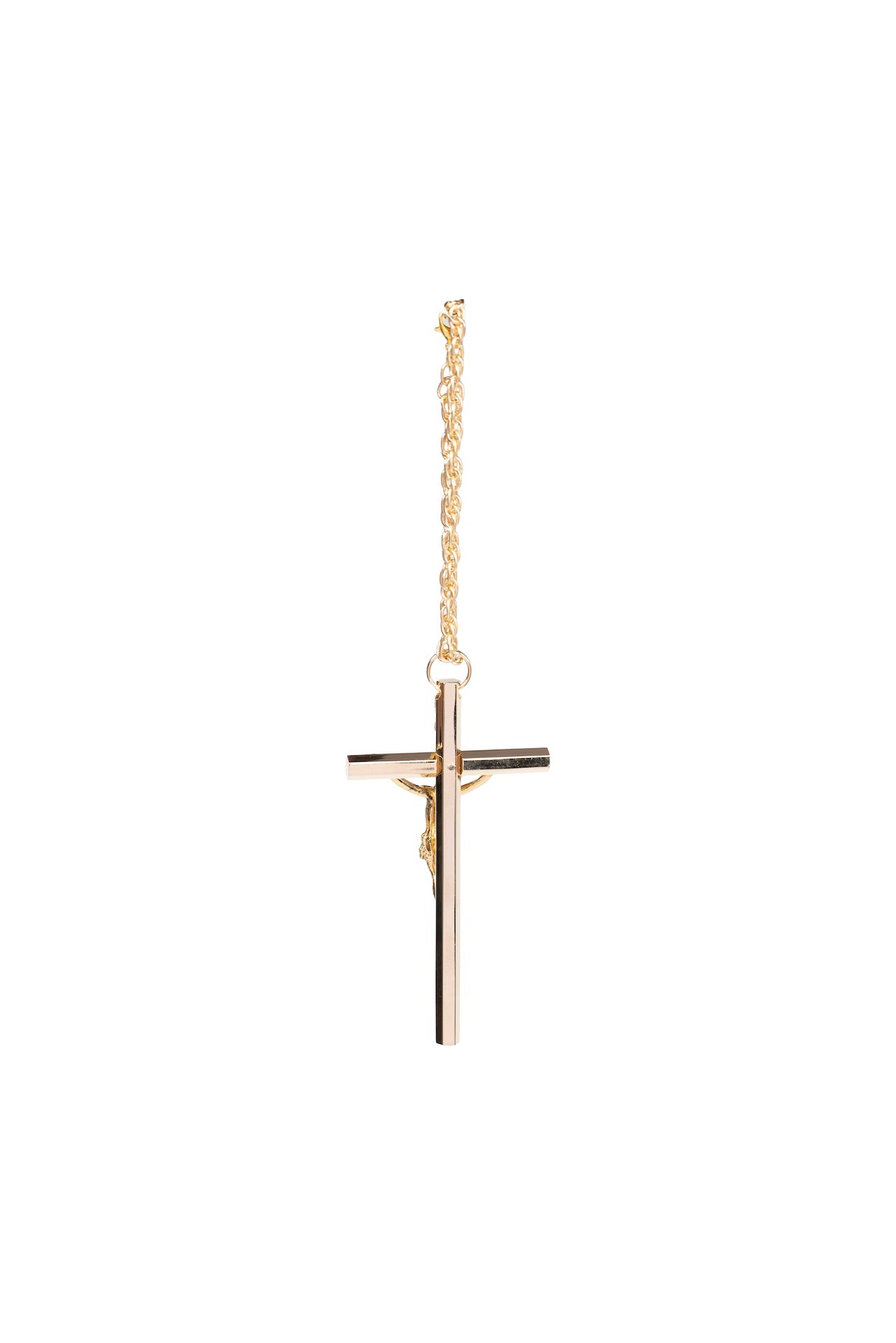 CRISTO HEXAGONAL CON CADENA LISO