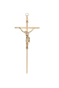 CRISTO #16 CUADRADO RAYADO DORADO