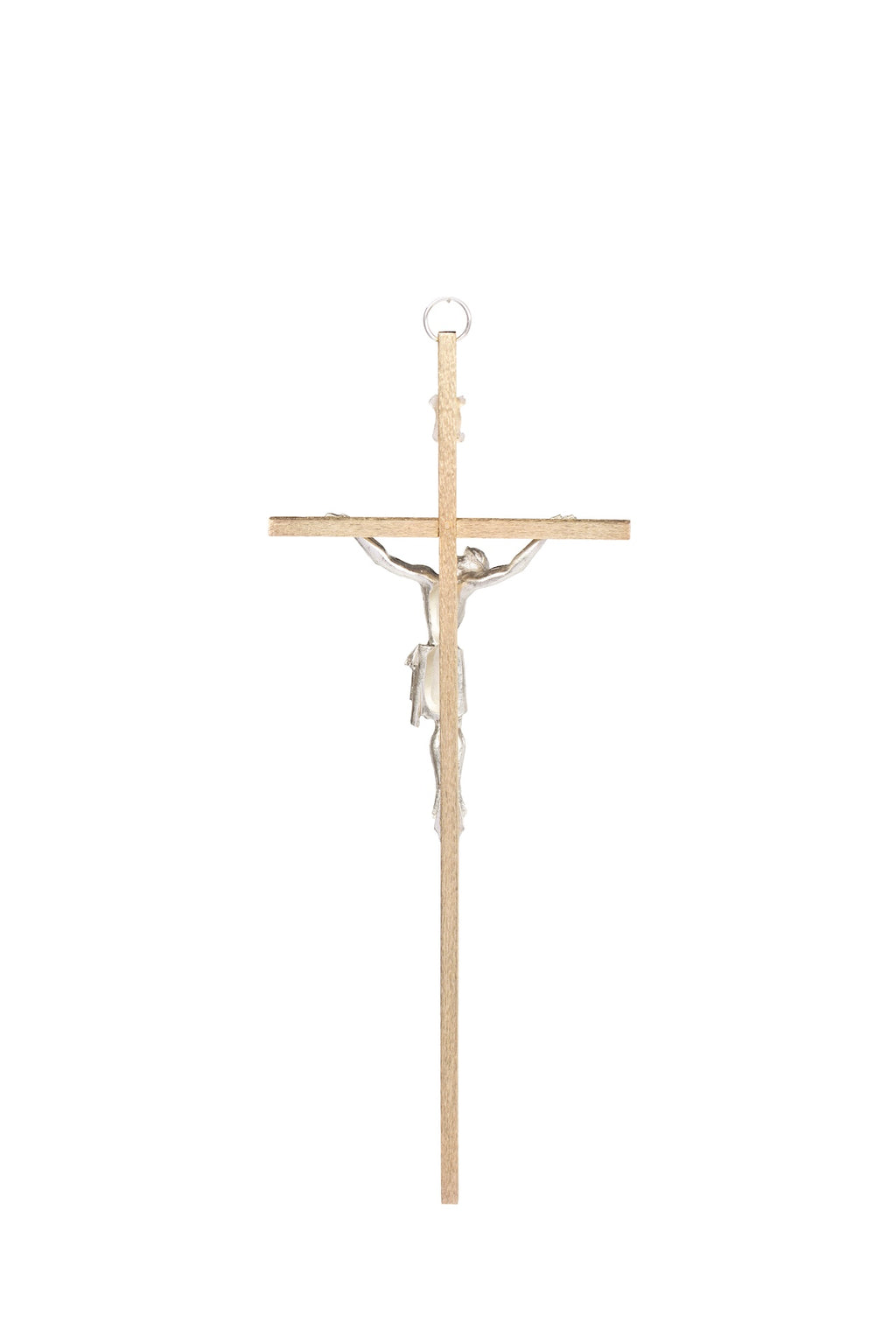 CRISTO #16 CUADRADO DORADO CUERPO PLATA