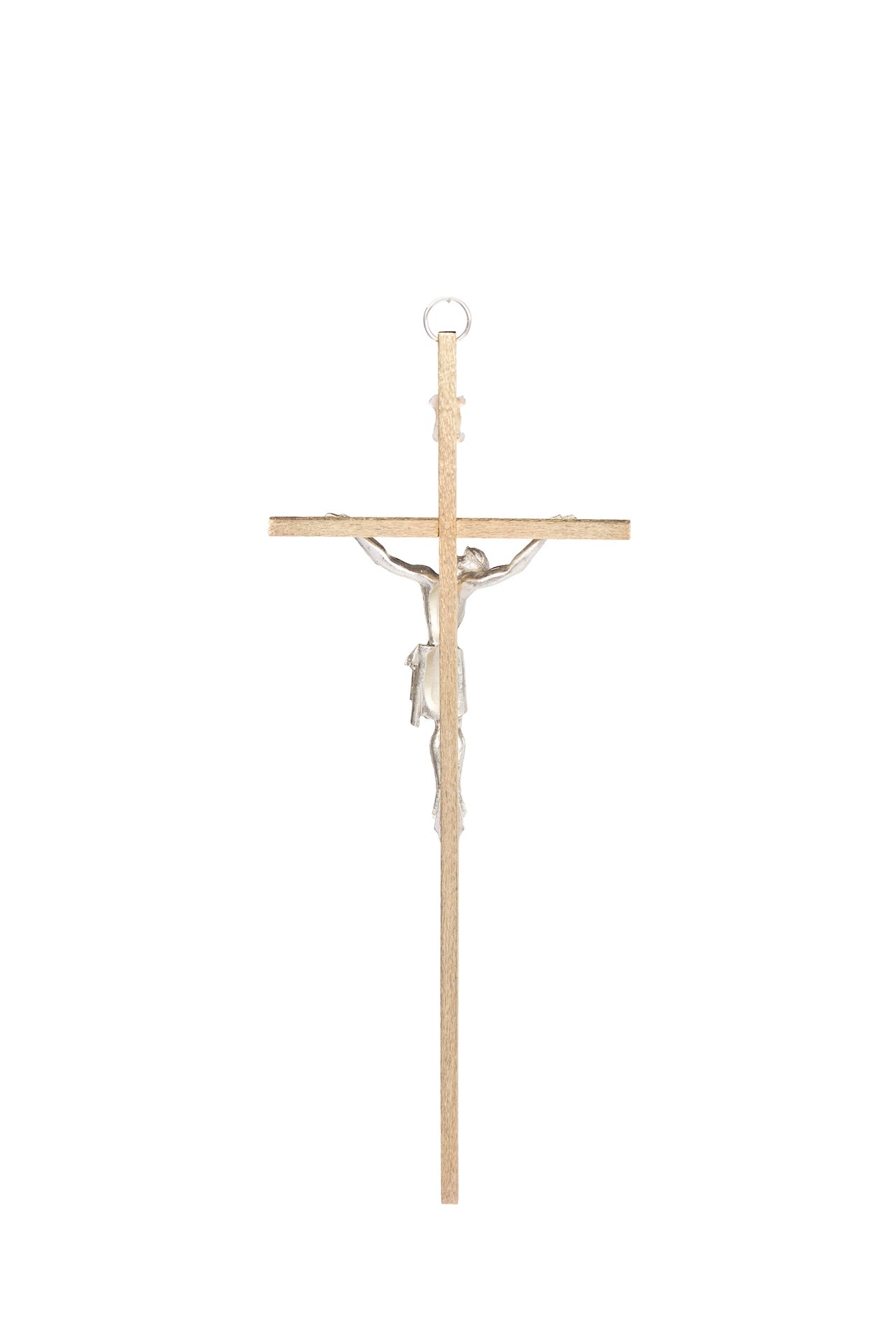 CRISTO #16 CUADRADO DORADO CUERPO PLATA