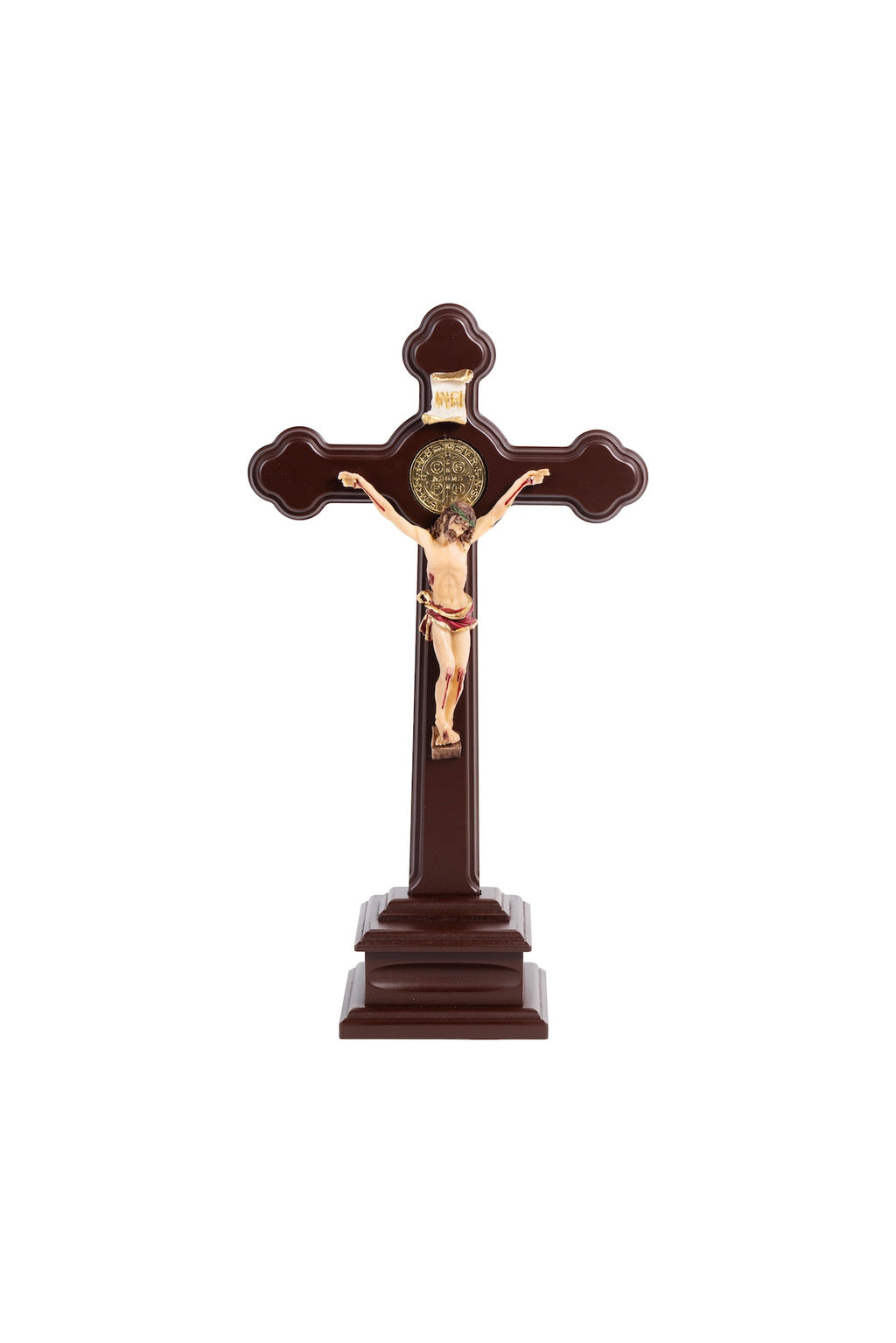 CRUZ DE RESINA CON BASE MEDIANO