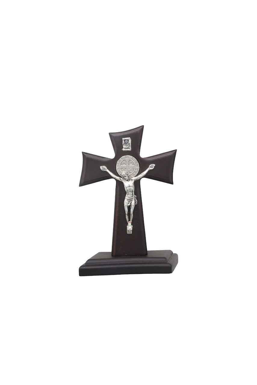 CRUZ MINI CON BASE DE SAN BENITO PLATA